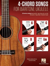 4-Chord Songs for Baritone Ukulele Guitar and Fretted sheet music cover